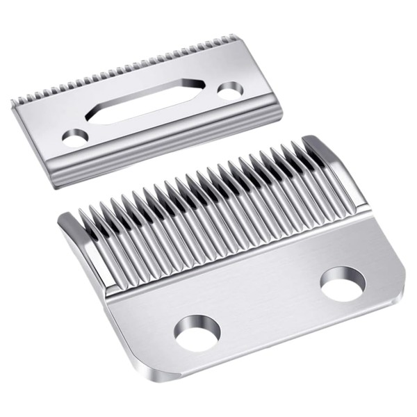 NHQZ 2 Stück Haarschneidemaschinen aus Edelstahl Ersatzklinge für Haarschneider Trimmer