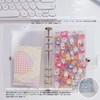zenoco Seal Book, Transparent Binder for Girls, A6, 6 Holes,