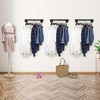 WEBI Clothing Rack Wall Mount,20" Industrial Pipe Clothes Rack for