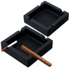 2 Pcs Cigar Outdoor Ashtray Square Ash Tray 6 Inch