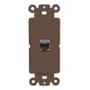 RiteAV CAT6-SHIELDED Wall Plate Rocker Module [Brown]