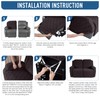 TAOCOCO Recliner Loveseat Cover, Stretch Jacquard Reclining Loveseat Cover Furniture