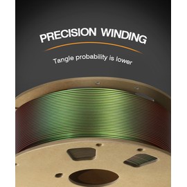 OVERTURE Color Changeable PLA 1.75mm 3D Printer Filament Green Starlight PLA, 1kg Cardboard Spool (2.2lbs), Dimensional Accuracy +/- 0.02mm, Fit Most FDM Printer (Shimmer Bronze)