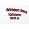 Set of 24 Nails Nail Tips False Nails Wine Star