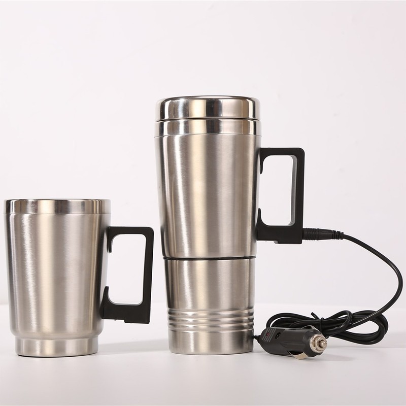 Car Heating Cup Large Capacity Leakage Proof Safe Stainless Steel
