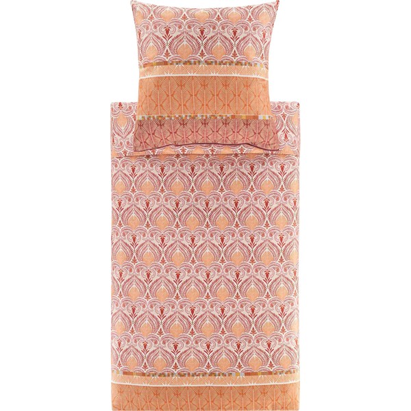 Bassetti Nairobi Cuddly Cushion Cover Fine Satin Orange/Red Size 40