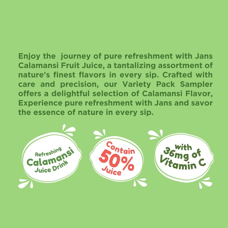 Jans Golden Lime Juice Calamansi Drink (16.9 oz Cans, 12-Pack)