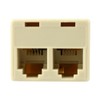 Skywalker Telephone T-Adapter for Single to Dual Jack (Ivory)