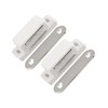 REPAIROCK 2pcs Plastic Shell Metal Plate Cabinet Door Cupboard Magnetic