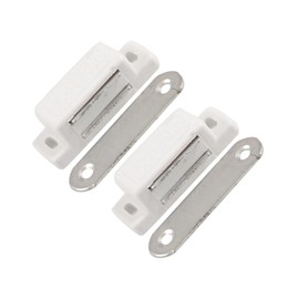 REPAIROCK 2pcs Plastic Shell Metal Plate Cabinet Door Cupboard Magnetic Catch Auto Replacement Parts