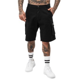 Lonsdale Men's Balrath Cargo Shorts, Black / Grey