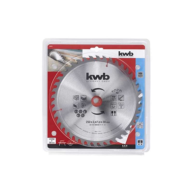 KWB 250 X 30 Builders Circular Saw Blade for Table
