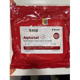 Texwipe Polyester Alcohol Wipes Pre-Wetted 9"x9" 50PK Texwipe 8410 Vacuum Sealed NOS