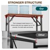 TEMI Small Computer Desk Folding Table - 35.8" Foldable Office