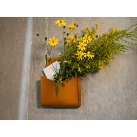 Wall Mount Soft Leather Hanging Storage Organizer Mail Sorter, Letter Holder, Key Rack for Entryway, Bedroom, Home Office, Dorm Room (Natural)