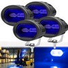 Forklift Safety Light Blue 4D Spotlights, Oval Led Blue Motorcycle