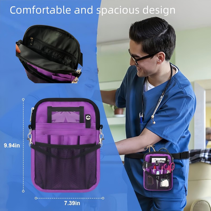 Yodilala Nurse Fanny Pack,Nurse Essentials,Clinical Nursing Bag, Utility Belt Bag