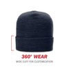 Richardson’s Unisex 137 Heathered Beanie with Cuff, Heather Black, One