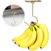 CAPHONT 2 Pack Foldable Metal Banana Hook Under Cabinet -