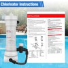 Upgraded 320 Pool Chlorinator Automatic Chlorine/Bromine Inline Feeder Compatible with