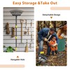 Rake for Leaves: Large 18" Wide Metal Leaf Rake, 65”