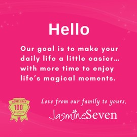 Shoe Horns for Kids | Family Pack of 4: Blue, Green, Pink, Purple | by Jasmine Seven | Colorful smooth lightweight plastic for all ages