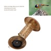 Hanging Bird Feeder Solar Powered Light Hollow Design Sturdy Stable