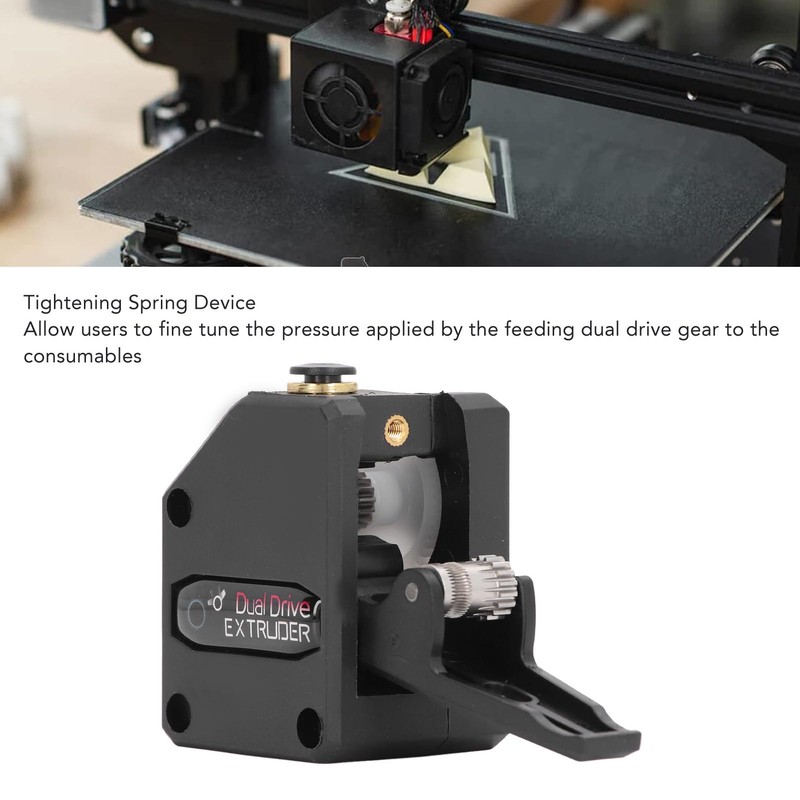 Dual Gear Drive Extruder Stable Feeding 1.75mm Filament Extruder Kit