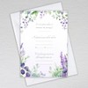 Funeral Invitation Cards with Envelopes Announcement Invites: Lavender and Eucalyptus