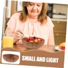 Ciieeo Wooden Serving Plate Portable Condiment Holder for Sauces Dips