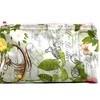 Floral cosmetic bag, makeup bag