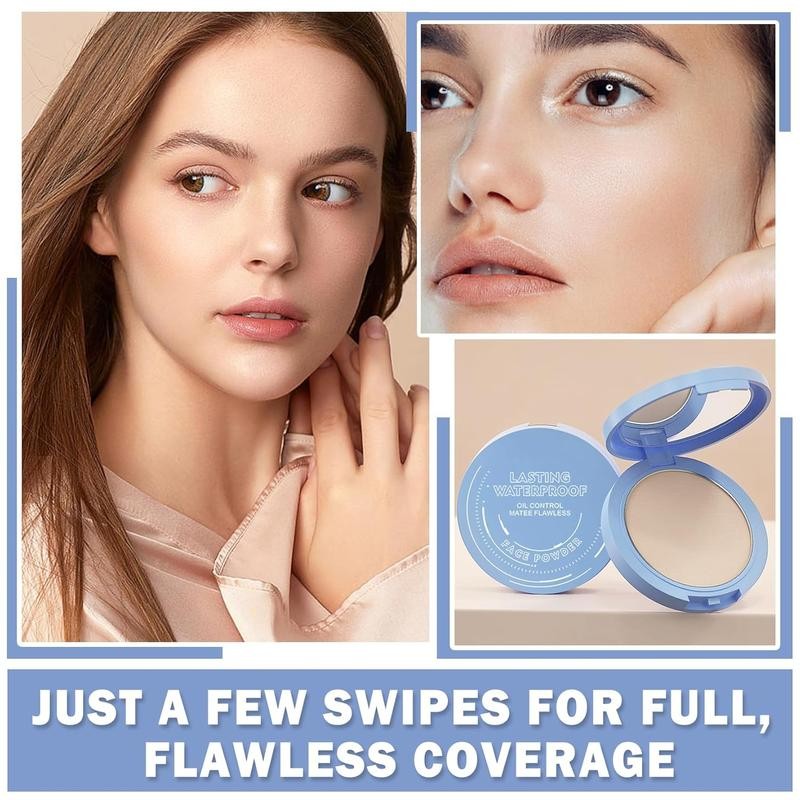 Oil Control Matte Face Pressed Powder Smooth Flawless Pressed Setting