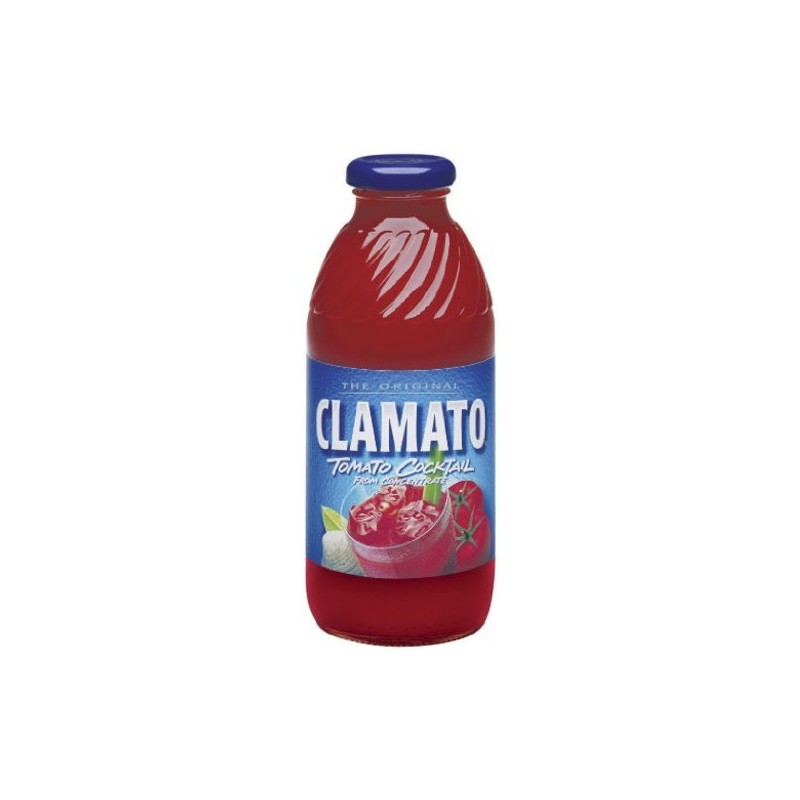Clamato Juice, 16-Ounce Glass Bottles (Pack of 12)