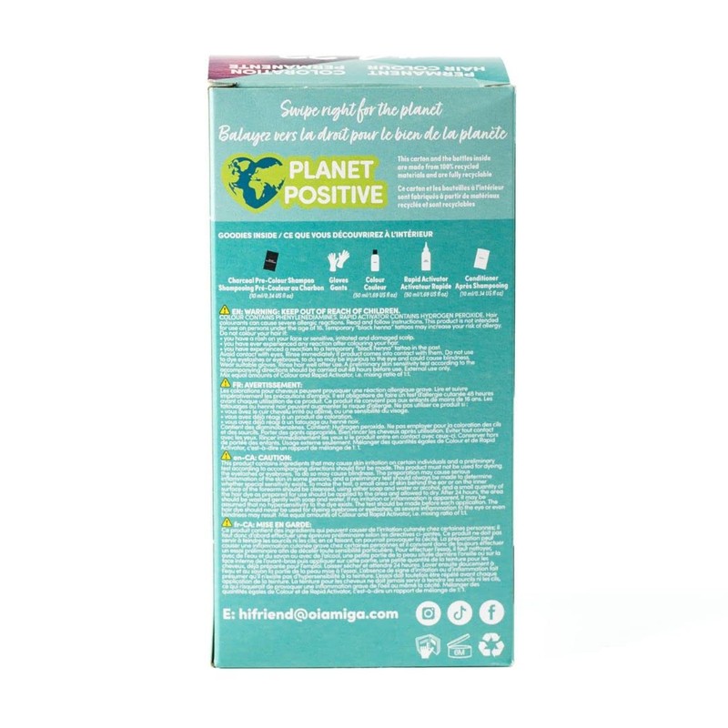 Oiamiga Plum Permanent Hair Colour with Natural Ingredients 120 ml