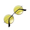 Lennon Style Yellow Flat Lens Round Retro Classic Sunglasses Vintage