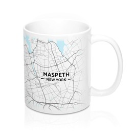 Maspeth, New York NY Map Mug (11 oz)