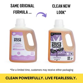 Molly's Suds Liquid Laundry Detergent | Natural Laundry Detergent Soap for Sensitive Skin | 2x Concentrated, High Efficiency (HE) (Lavender - 200 Loads)