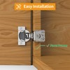 Chibery 6 Pack 1-1/2" Overlay 3D Soft Close Concealed Hinge