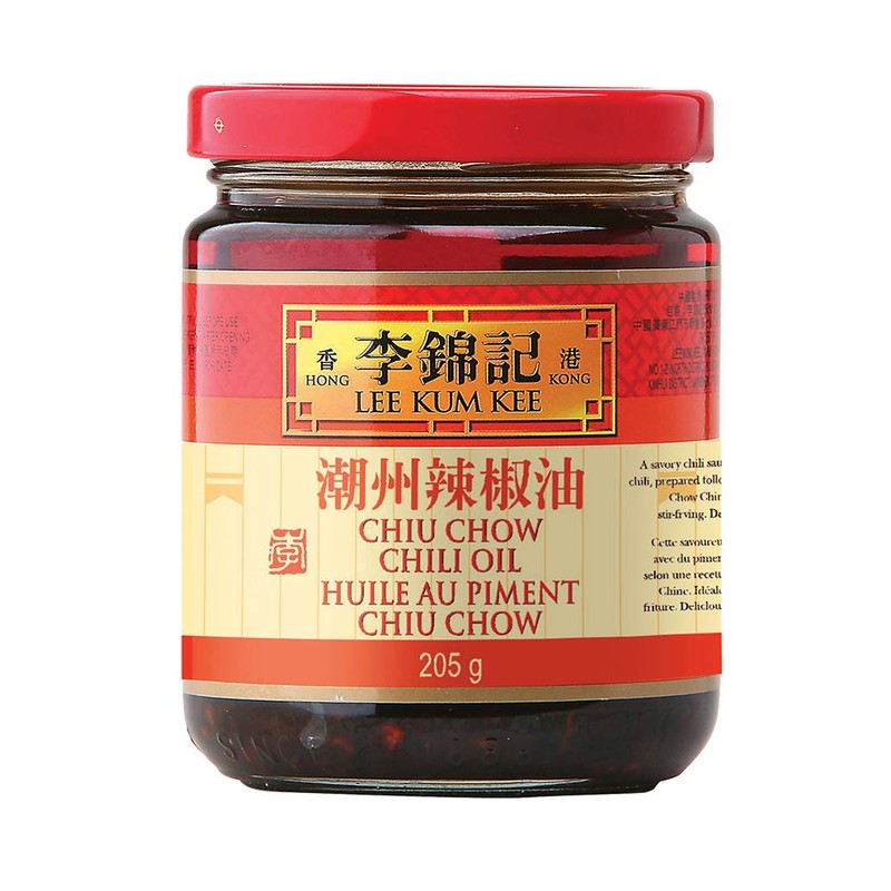 Lee Kum Kee Chiu Chow Chili Oil Glass Bottle,7.2 Ounce