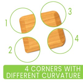 4 Pcs Wooden Pot & Pan Scrapers | Premium Ash Wood, Non-Scratch, Food-Safe | Ergonomic, Non-Toxic, Easy to Clean | Ideal for Baking and Dish-Safe