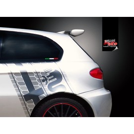 BIKE-label 300001N Sticker 3D Country Flags Italy Italy 2 Pieces Each 120 x 10 mm