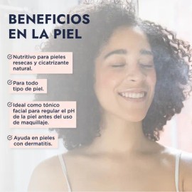 Hidrolato Rosas 500ml Hebbe Cosmetics Tónico Facial Antiarrugas