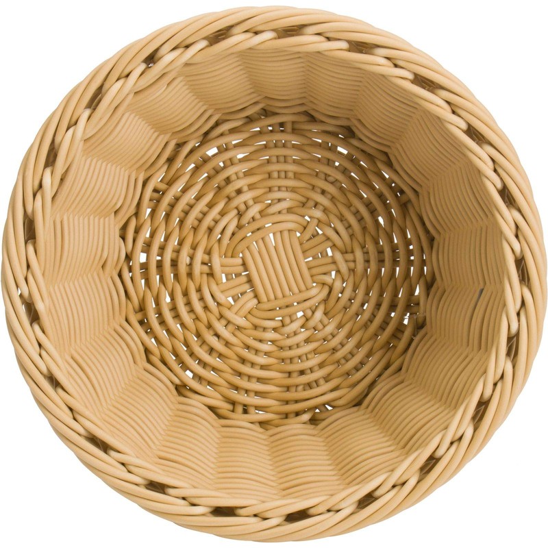 Saleen Basket Round Ø18,5x10 cm in Light Beige, Polypropylene, 18.5