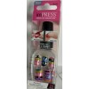 KISS Impress Gel Manicure Press on Nails Short Geometric purple