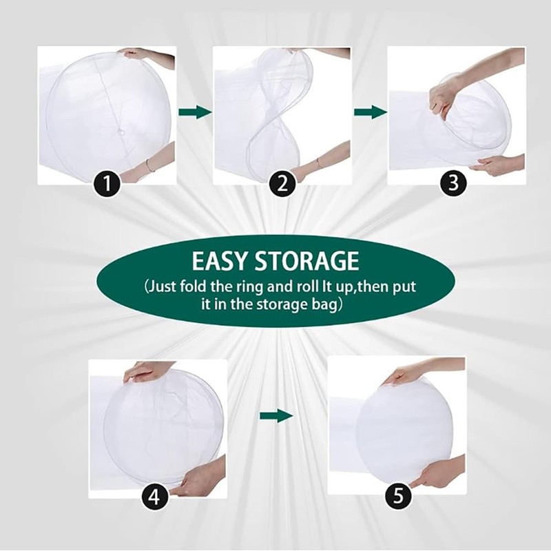 Mosquito Net Bed Canopy with Zipper Dome Tent,Universal Mosquito Neting