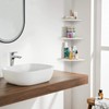 Corner Shelf 3 Pieces Floating Shelves Decoration Flower Pot Living