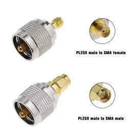 EMSea SMA to HUF Adapter Combination Kit, PL259 SO239 RF Connector for Car Antenna Radio Receiver