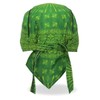 Hot Leathers HWH1116 Green Paisley Headwrap - One Size Fits