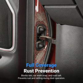 CZmenghe 4Pcs Door Hinge Cover Trim Compatible with 2019-2026 Dodge RAM 1500 Exterior Decoration Hinge Protective Cover Replacement for 2019-2026 Dodge RAM Accessories