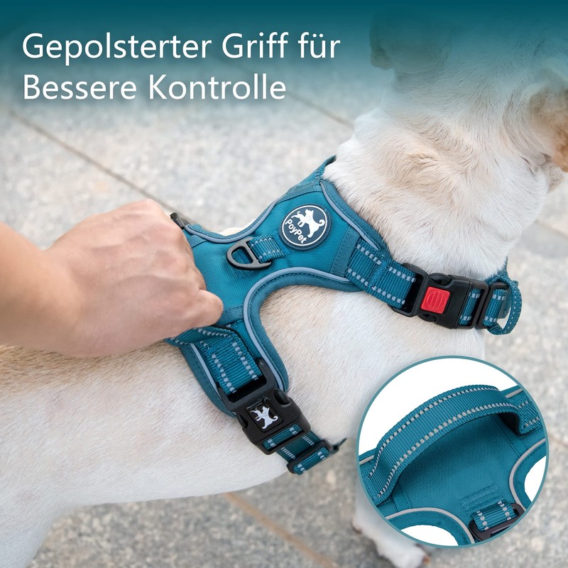 PoyPet No Pull Dog Harness, Reflective Dog Harness for Dogs